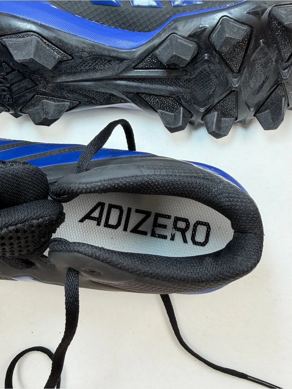 Adidas Adizero Impact.2 MD Football Cleats Men’s Size 9 Black Blue